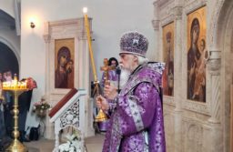 Епископ Верейский Пантелеимон совершил Литургию в храме равноапостольного князя Владимира в Новогирееве
